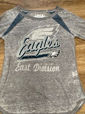 EAGLES LONG SLEEVE T BY Touch by Alyssa Milano Eagles Raglan Tee